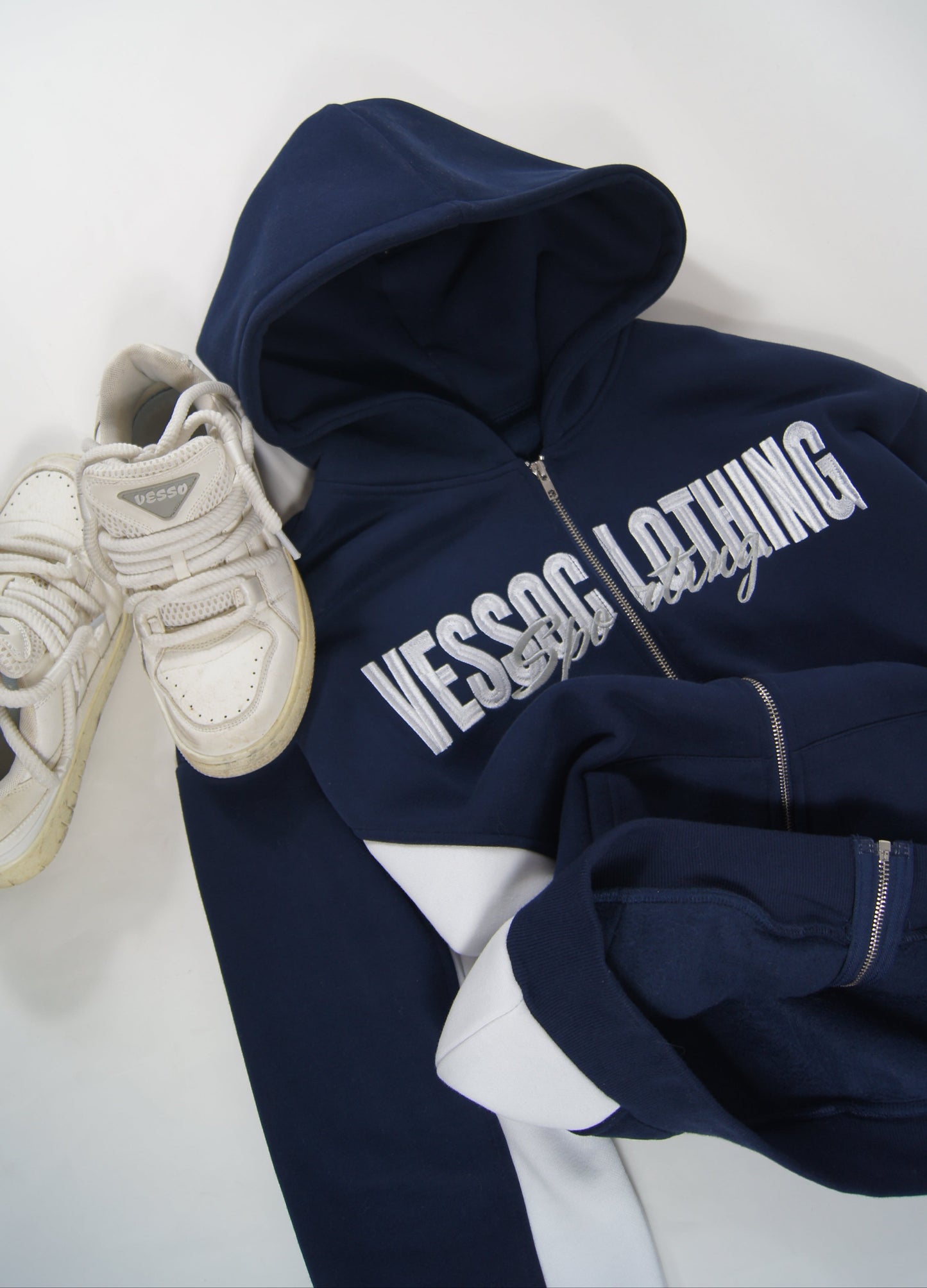 Navy Zip Hoodie
