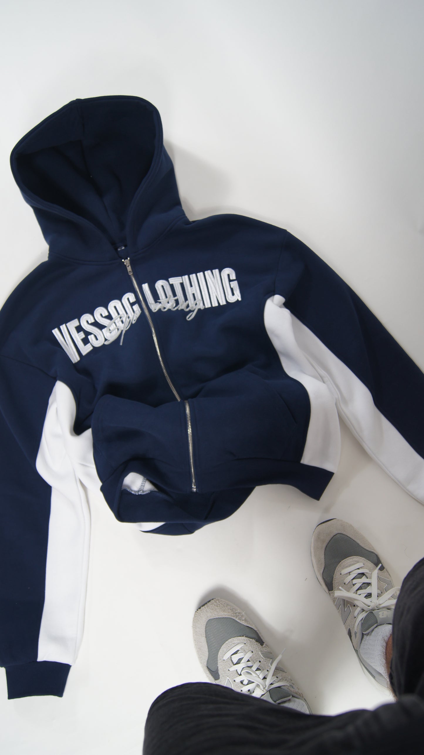 Navy Zip Hoodie