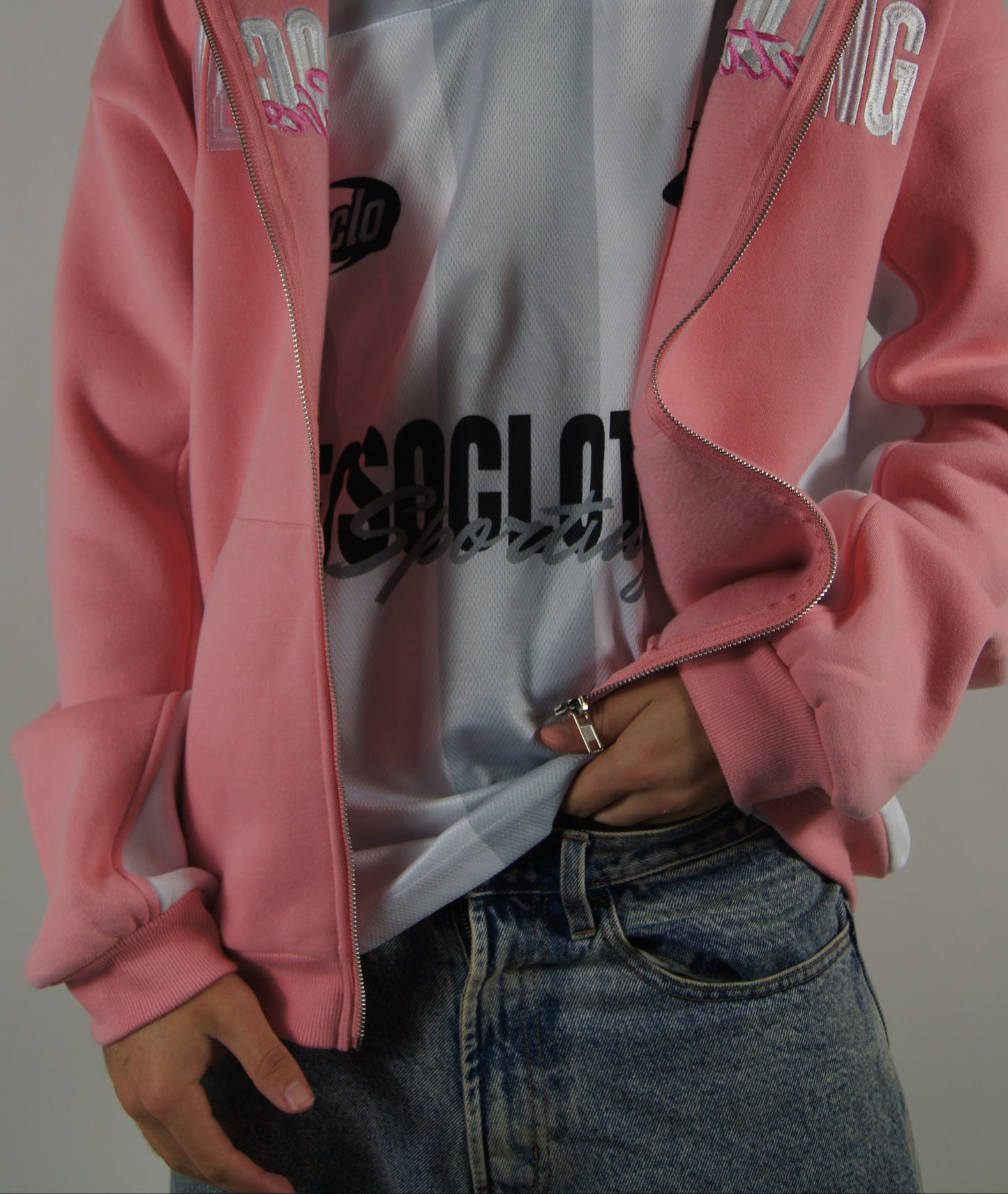 Pink Zip Hoodie