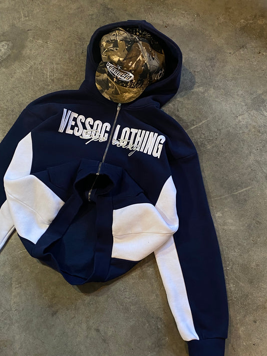 Navy Zip Hoodie