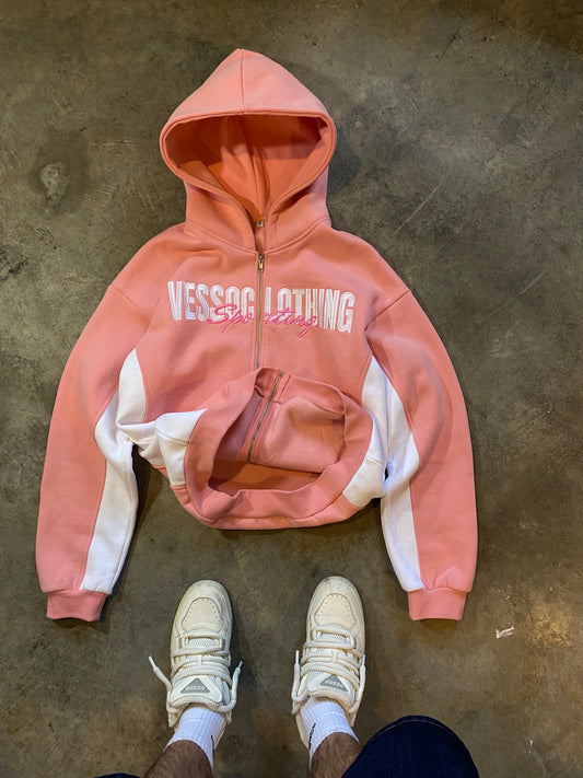 Pink Zip Hoodie